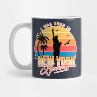 November was born in new york retro Mug